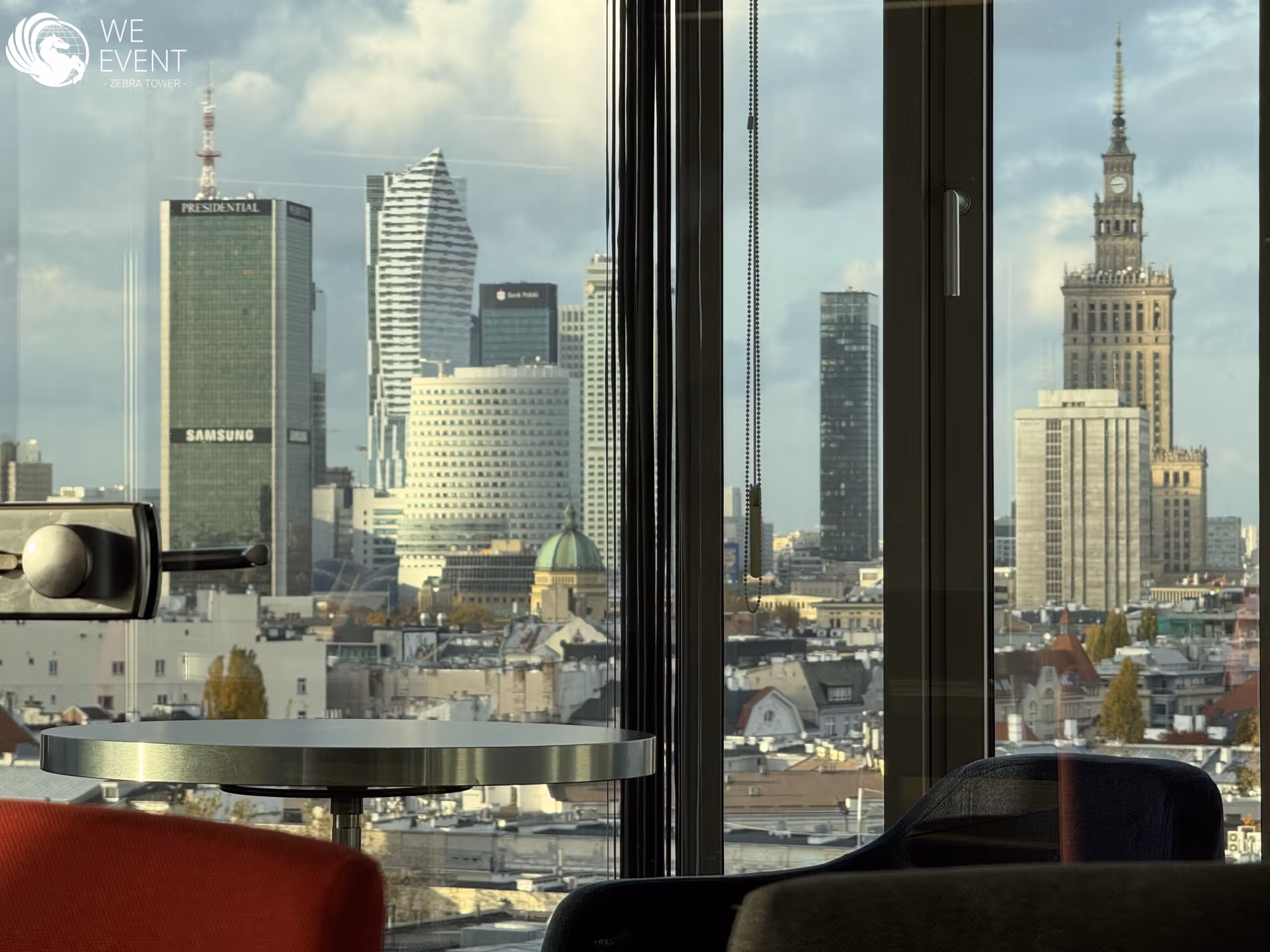 Sala konferencyjna WE EVENT w Zebra Tower, Mokotowska 1, Warszawa Śródmieście